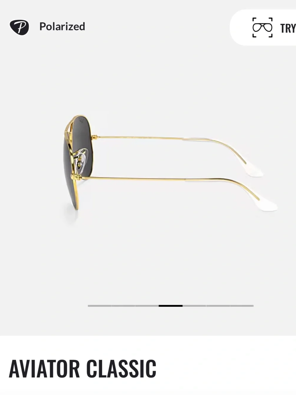 Ray-Ban Aviator Classic Gold Frame with Dark Lenses